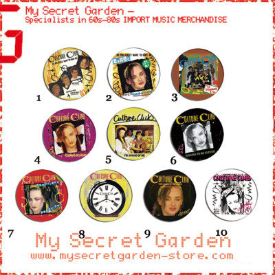 Culture Club - Kissing To Be Clever, Time Pinback Button Badge Set 1 ( or Hair Ties / 4.4 cm Badge / Magnet / Keychain Set )